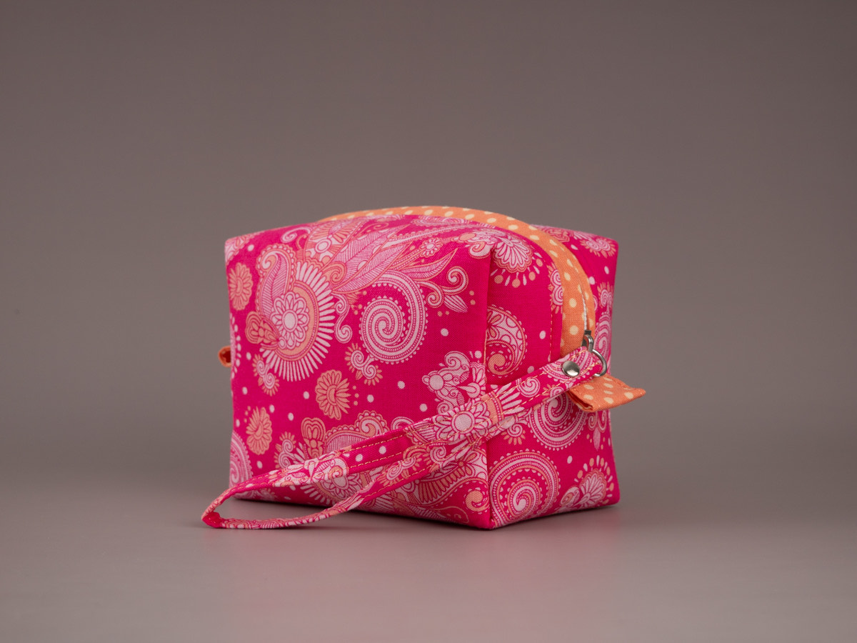 Neceser Cachemira Fucsia Pequeño